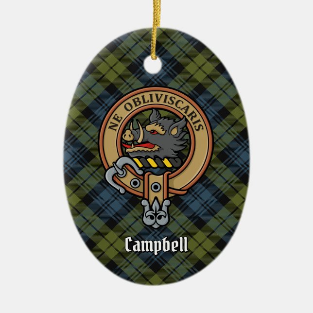 Campbell Crest Ceramic Tree Decoration (Front)