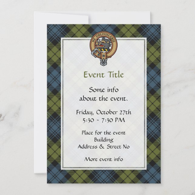 Campbell Crest Invitation (Front)