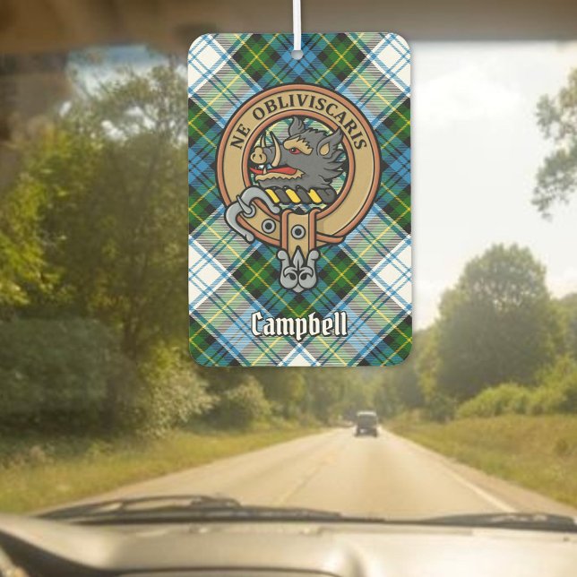 Campbell Crest over Dress Tartan Car Air Freshener (Creator Uploaded)