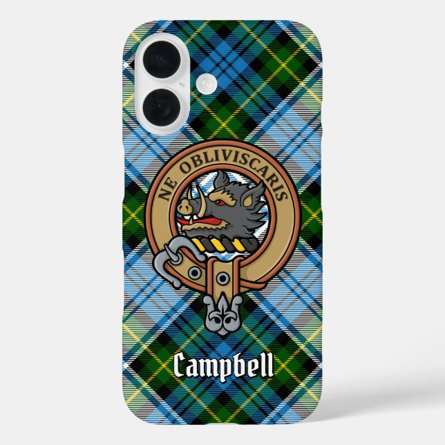 Campbell Crest over Dress Tartan Case-Mate iPhone Case (Back)