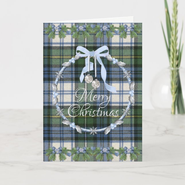Campbell Dress Ancient Tartan Christmas Holiday Card (Front)
