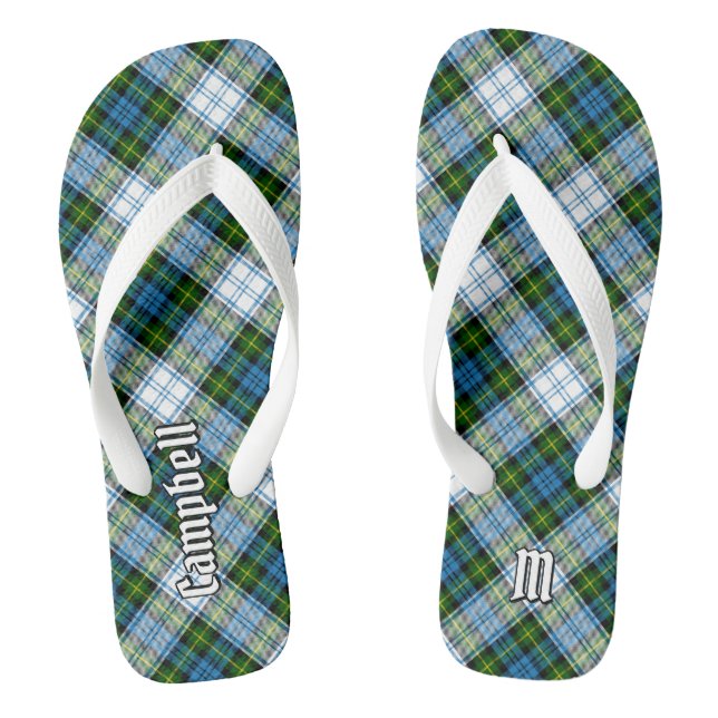 Campbell Dress Tartan Flip Flops (Footbed)