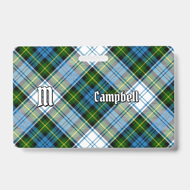 Campbell Dress Tartan ID Badge (Front)