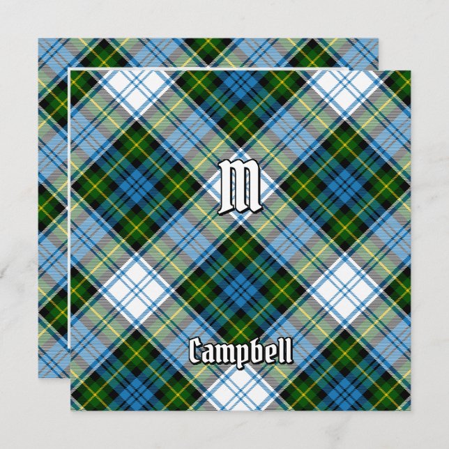 Campbell Dress Tartan Invitation (Front/Back)