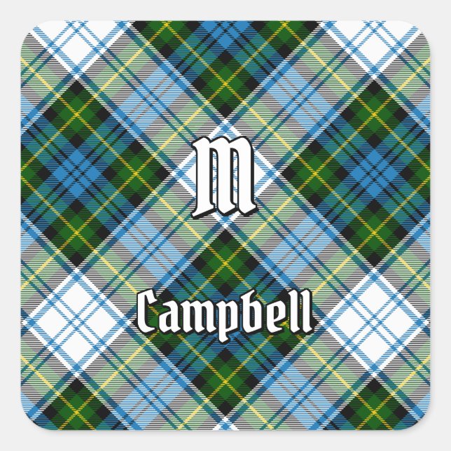 Campbell Dress Tartan Square Sticker (Front)