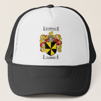 CAMPBELL FAMILY CREST -  CAMPBELL COAT OF ARMS TRUCKER HAT