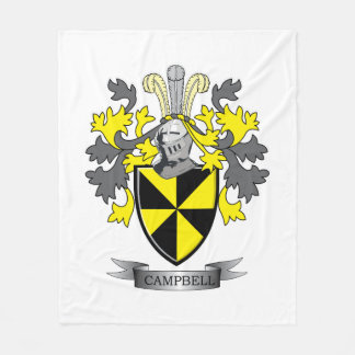 Campbell Family Crest Coat of Arms Fleece Blanket