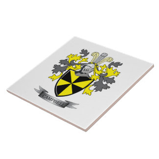 Campbell Family Crest Coat of Arms Tile