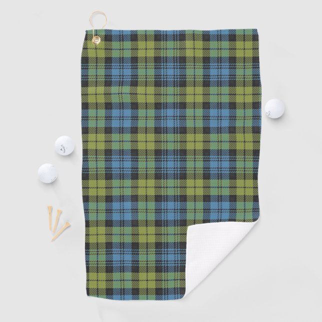 Campbell Family Scottish Tartan Golf Towel (InSitu)