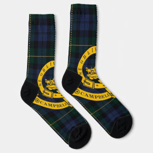 Campbell High School Tartan & Logo Socks