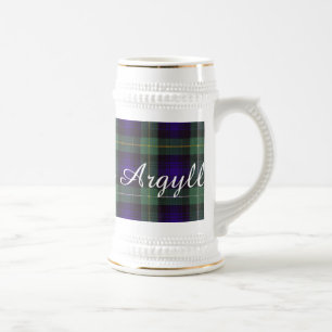 Campbell of Argyll clan Plaid Scottish tartan Beer Stein