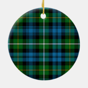 Campbell of Argyll Clan Tartan Ceramic Tree Decoration