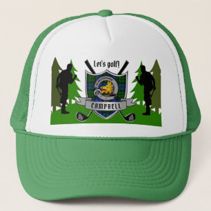 Campbell Personalised Clan Badge Golf Trucker Hat