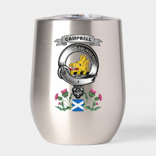 Campbell Personalised Clan Badge & Tartan Bagpipes