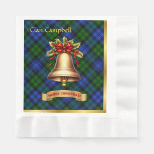 Campbell Personalised Tartan Christmas Napkin