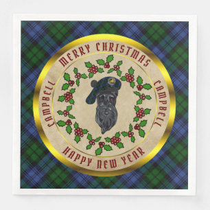 Campbell Scottie Dog Christmas Paper Dinner Napkin
