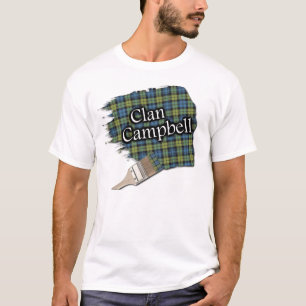 Campbell Scottish Tartan Paint Brush Shirt