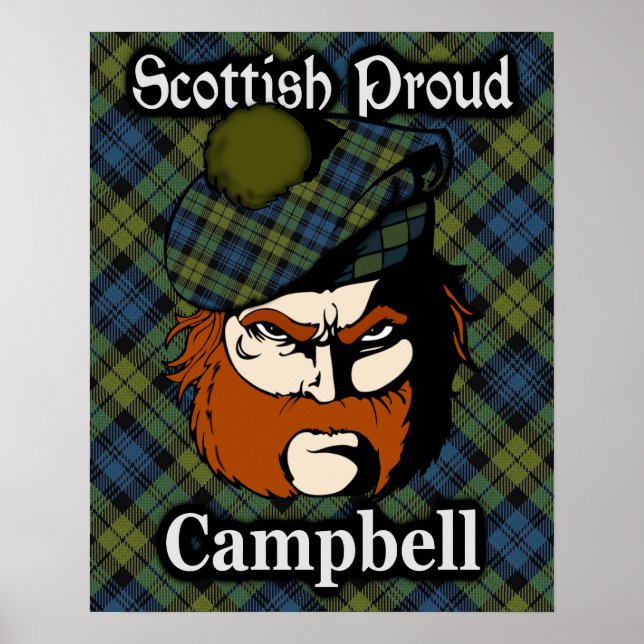 Campbell Scottish Tartan Poster (Front)