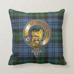 Campbell Tartan & Badge Cushion
