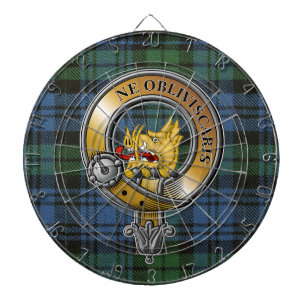 Campbell Tartan & Badge Dartboard