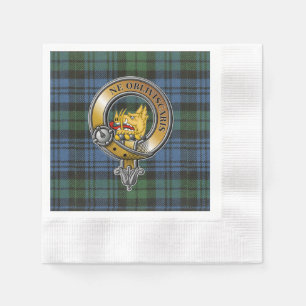 Campbell Tartan & Badge Napkin