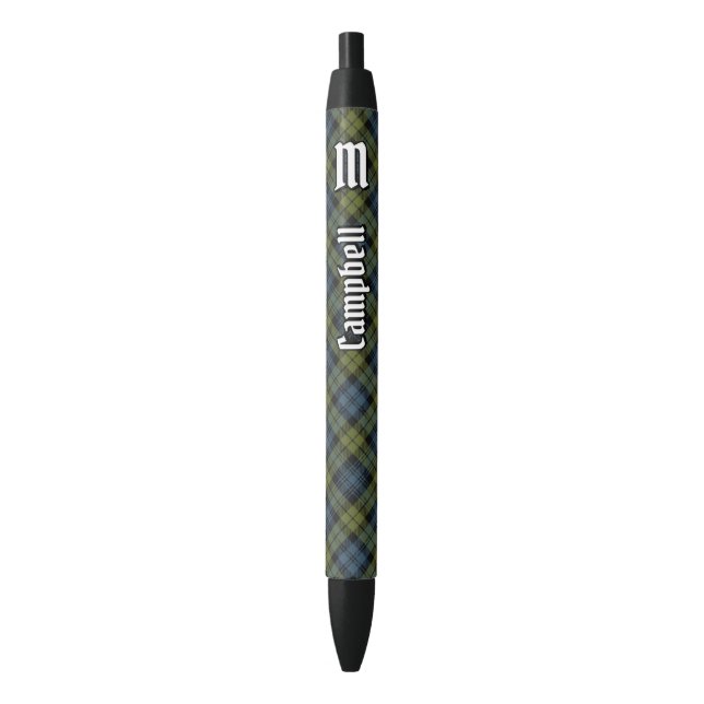 Campbell Tartan Black Ink Pen (Front Vertical)