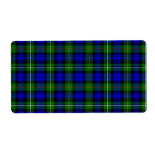 Campbell tartan blue green plaid