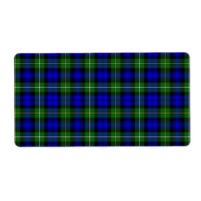 Campbell tartan blue green plaid (Front)