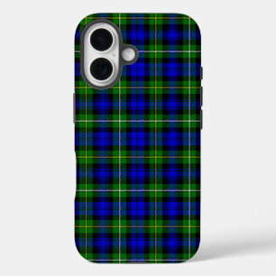 Campbell tartan blue green plaid iPhone 16 case
