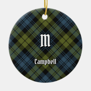 Campbell Tartan Ceramic Tree Decoration