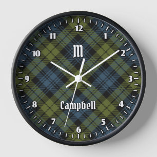 Campbell Tartan Clock