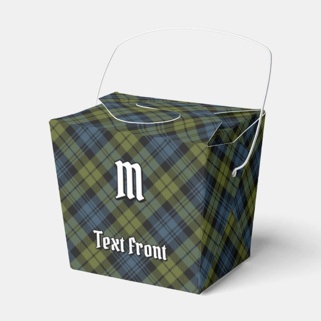 Campbell Tartan Favour Box (Front Side)