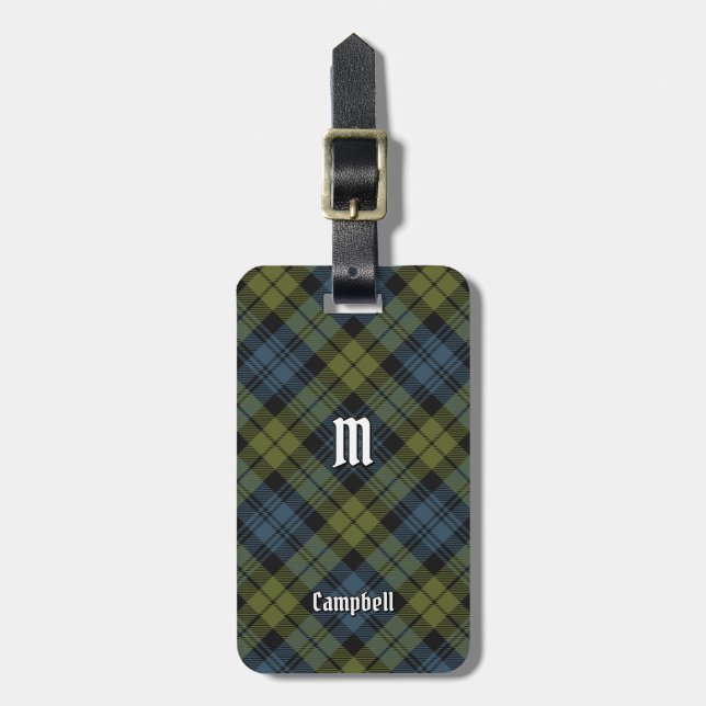 Campbell Tartan Luggage Tag (Front Vertical)