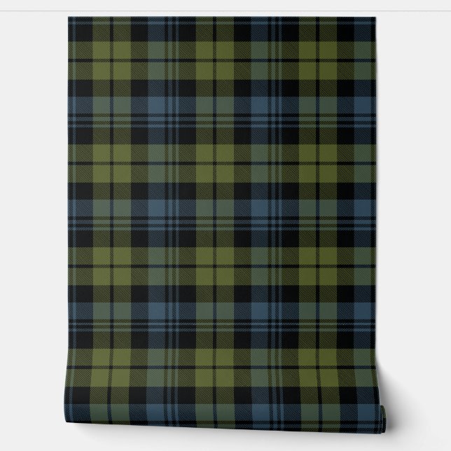 Campbell Tartan Plaid Scottish Clan Wallpaper (Unrolling)