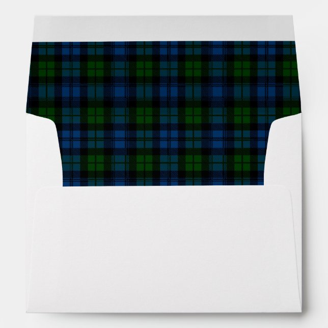 Campbell Tartan Wedding Envelopes (Back (Bottom))