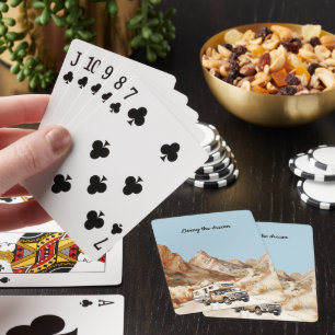 Camper Adventure Living the dream Playing Cards