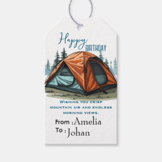 Camper Birthday Gift Tags