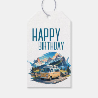 Camper Birthday Gift Tags