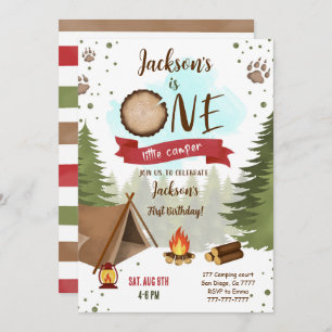 Camper Birthday Invitation