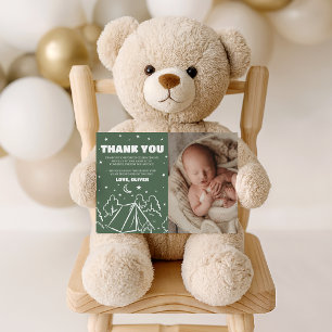 Camper Birthday Photo Thank You Card