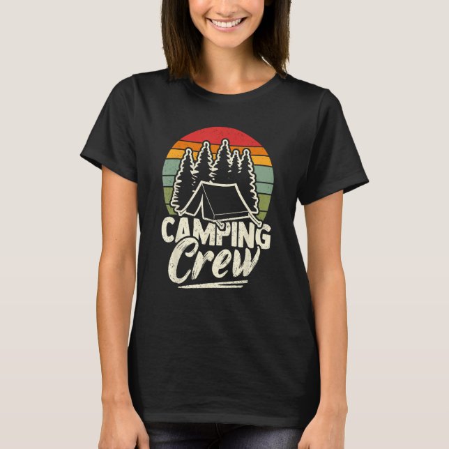Camper Campfire Outdoor Vacation Camping T-Shirt (Front)