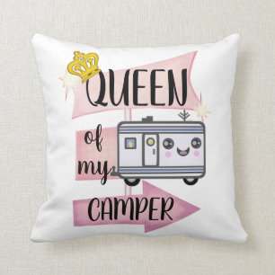 Camper Camping Funny RVing Lifestyle Pillow