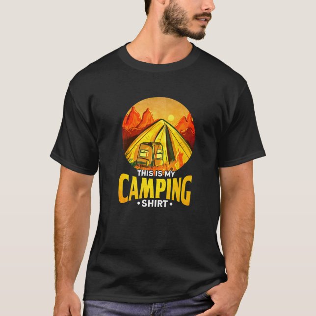 Camper, Camping Lover, This Is My Camping T-Shirt (Front)