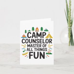 Camper Camping Outdoor Nature Lover Camp Counsello Card