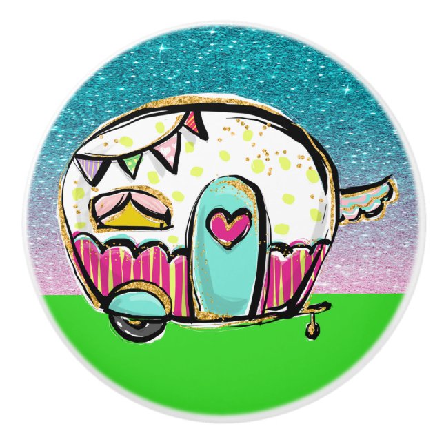 Camper Ceramic Knobs (Front)