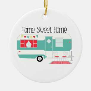 Camper Ceramic Tree Decoration