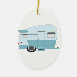 Camper Ceramic Tree Decoration