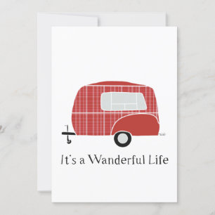 Camper Christmas  Thank You Card