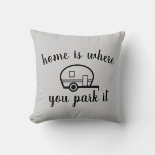 Camper Double Sided Throw Pillow