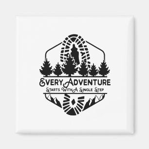 Camper Everyday Adventure Start With A Single Step Magnet